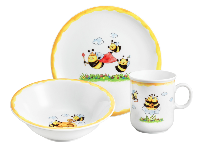 Detský porcelán 3 dielna sada Včely