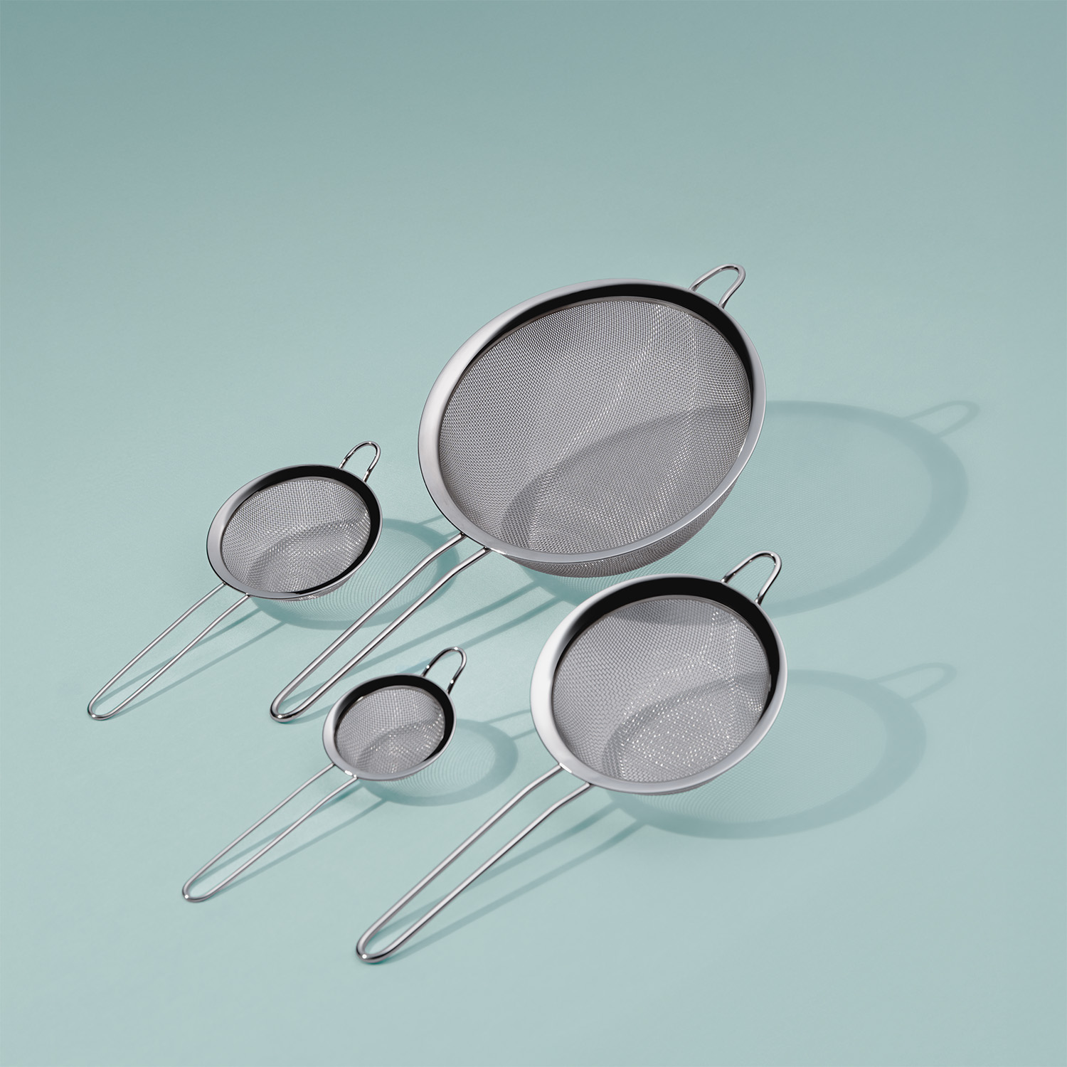 Set of strainers Collini by Berndorf - Ø 7 / 10 / 14 / 20 cm