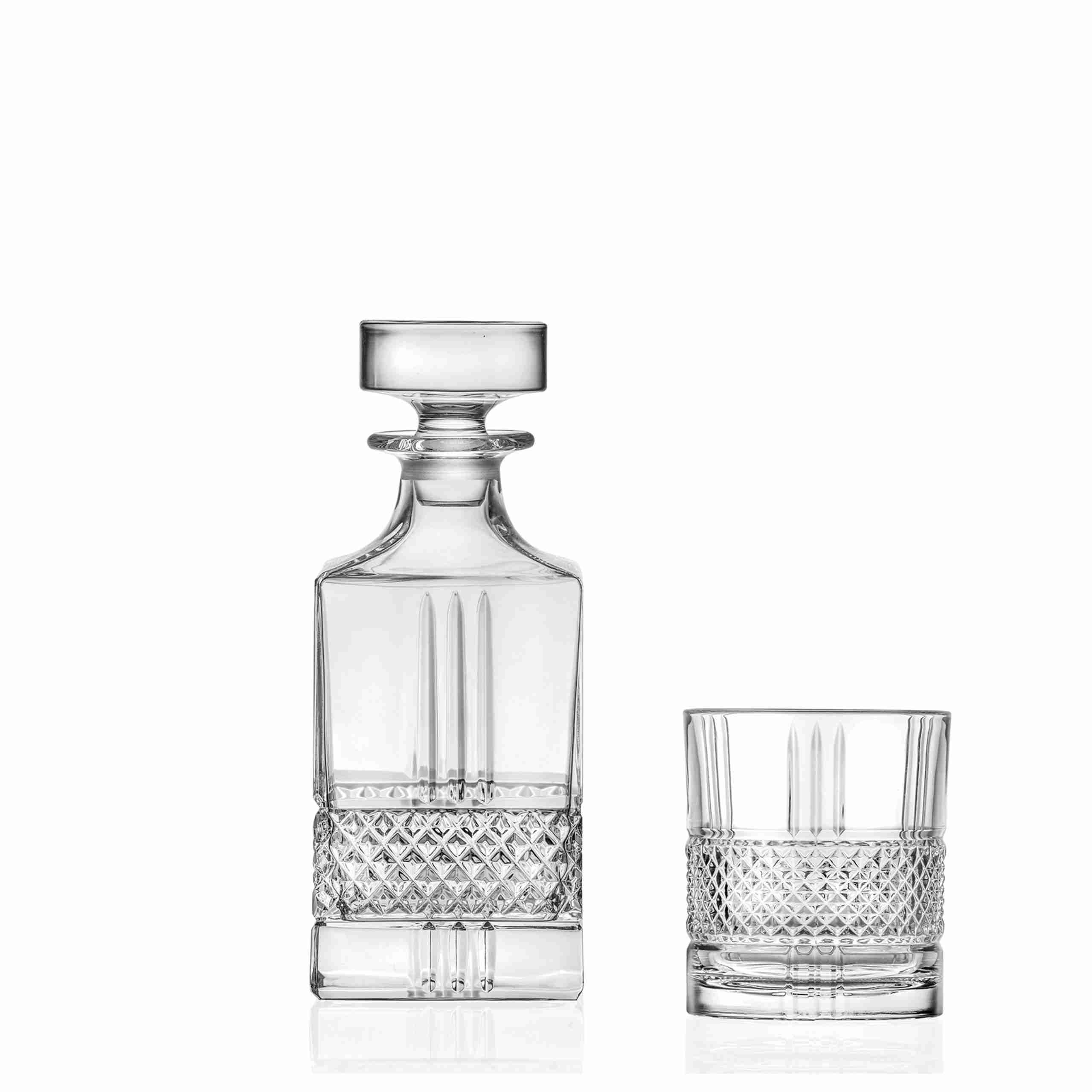 RCR Brillante - whisky set decanter + 6 glasses