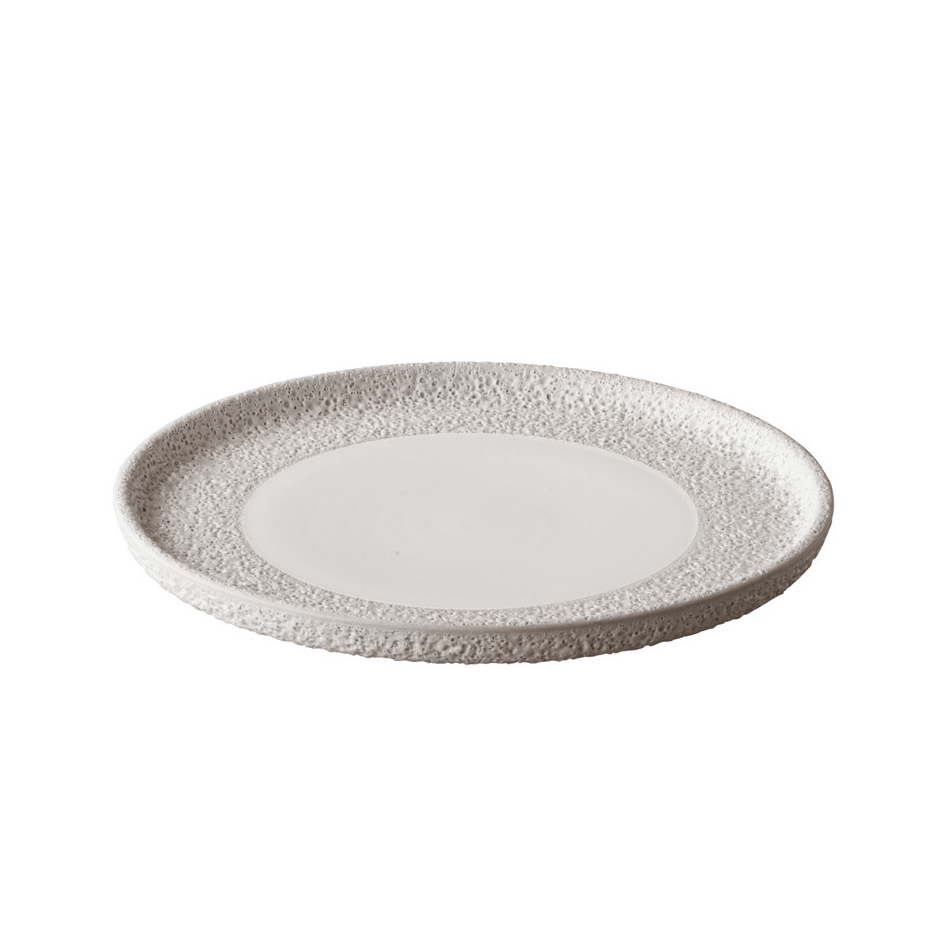 Vulcanic dinner plate M white 22 cm