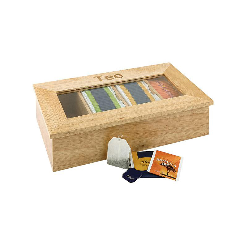 Box na čaj APS, drevo/akryl