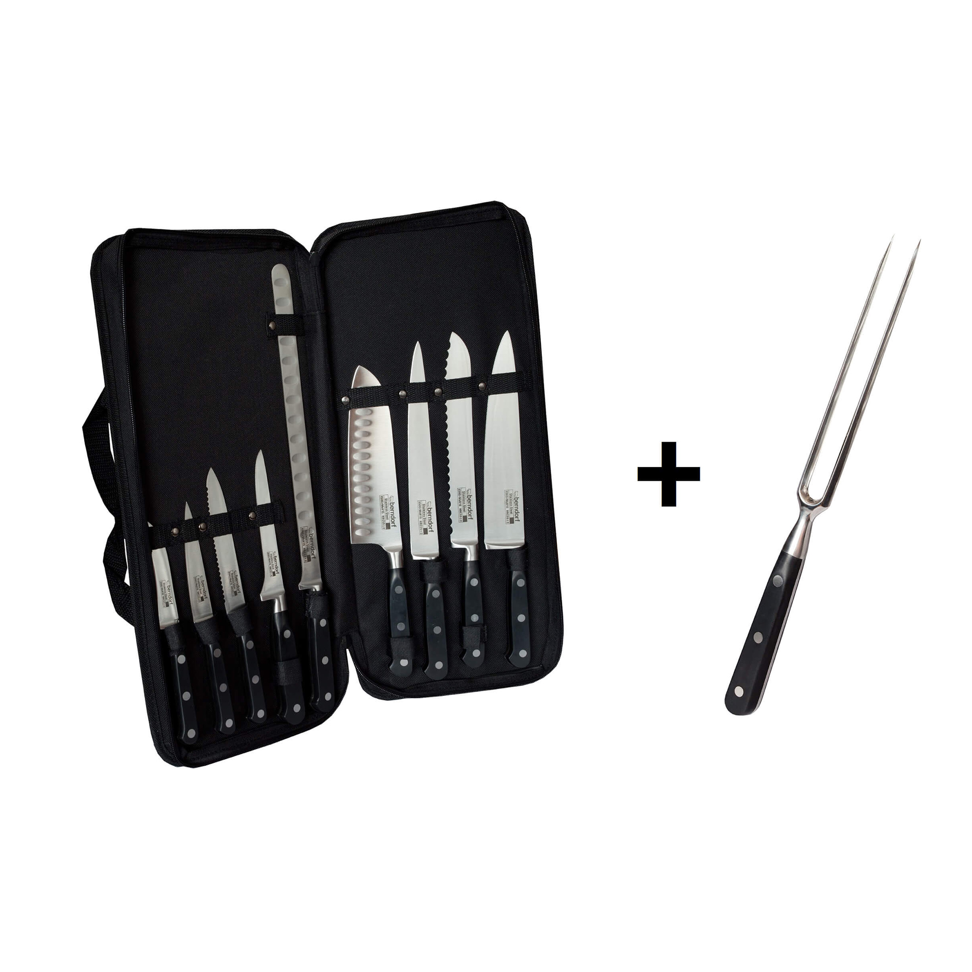 Set of kitchen knives in 10 pieces Profi-Line